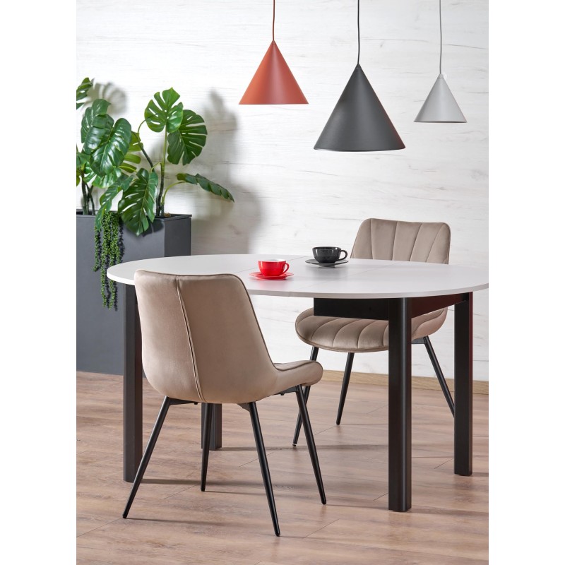 RINGO stół kolor blat kaszmir, nogi - czarny (102-142x102x76 cm) (2p 1szt) RINGO stół kolor blat kaszmir, nogi - czarny (102-142x102x76 cm) (2p 1szt)