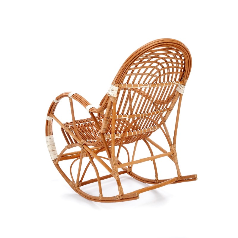 'ROCCO Natural Color Wicker Rocking Chair' 'ROCCO Natural Color Wicker Rocking Chair'