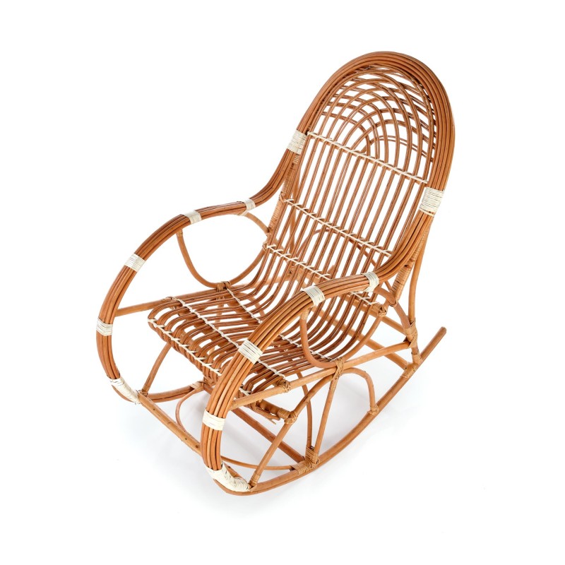 'ROCCO Natural Color Wicker Rocking Chair' 'ROCCO Natural Color Wicker Rocking Chair'