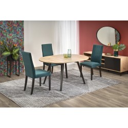 'RUBEN Table Color Top - Artisan Oak, Legs - Black' 'RUBEN Table Color Top - Artisan Oak, Legs - Black'