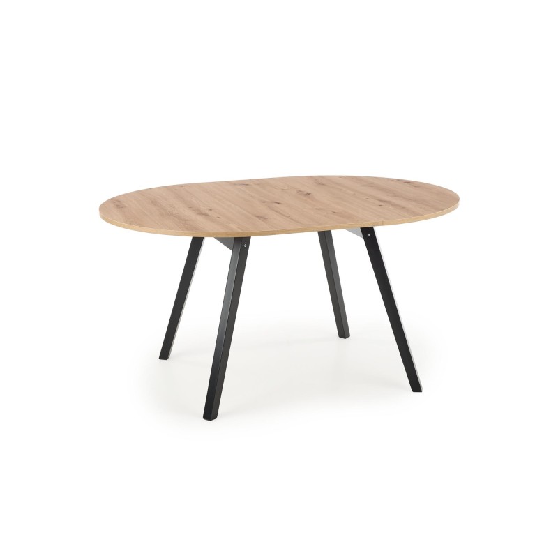 'RUBEN Table Color Top - Artisan Oak, Legs - Black' 'RUBEN Table Color Top - Artisan Oak, Legs - Black'