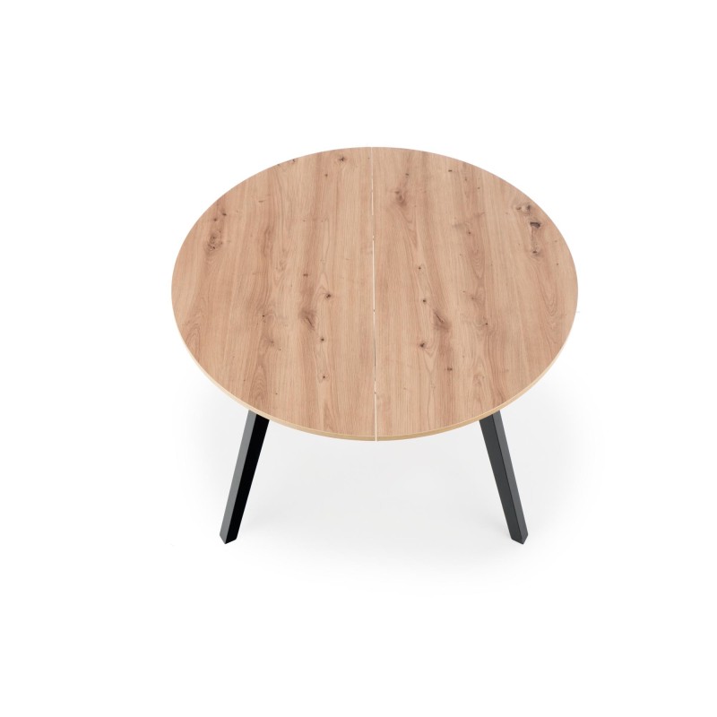 'RUBEN Table Color Top - Artisan Oak, Legs - Black' 'RUBEN Table Color Top - Artisan Oak, Legs - Black'