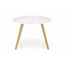 'RUBEN Table Color Top - Cashmere, Legs - Natural' 'RUBEN Table Color Top - Cashmere, Legs - Natural'