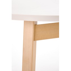 'RUBEN Table Color Top - Cashmere, Legs - Natural' 'RUBEN Table Color Top - Cashmere, Legs - Natural'