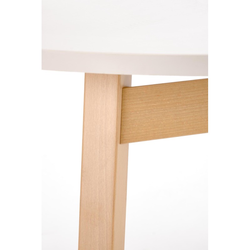 'RUBEN Table Color Top - Cashmere, Legs - Natural' 'RUBEN Table Color Top - Cashmere, Legs - Natural'