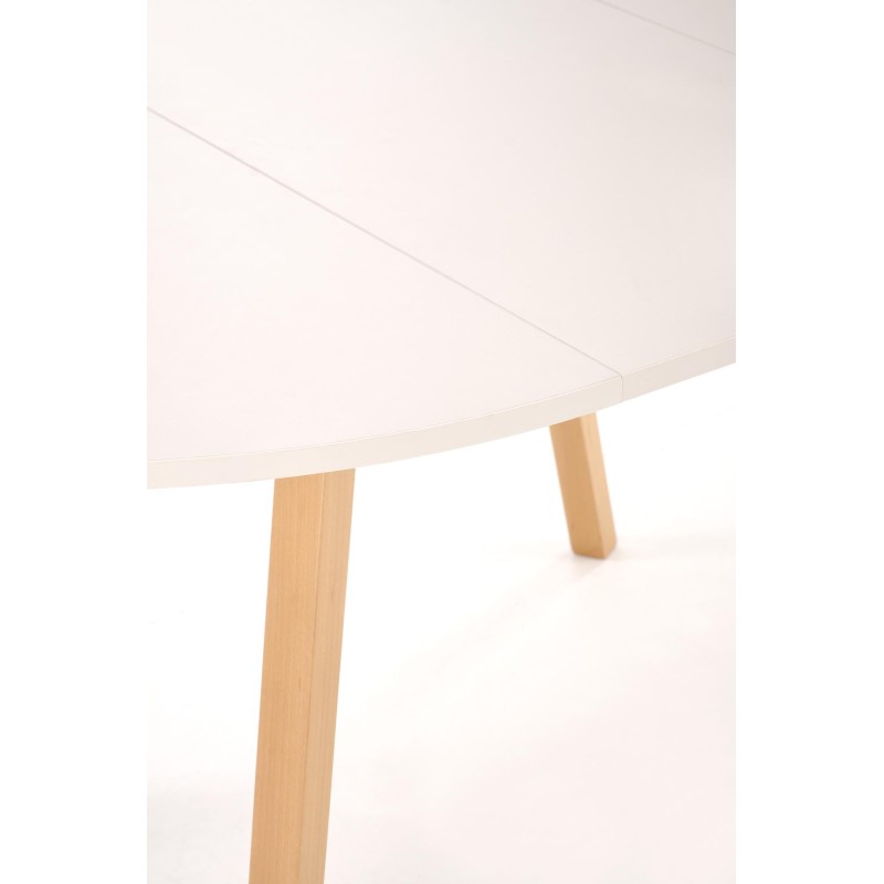 'RUBEN Table Color Top - Cashmere, Legs - Natural' 'RUBEN Table Color Top - Cashmere, Legs - Natural'