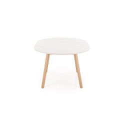 'RUBEN Table Color Top - Cashmere, Legs - Natural' 'RUBEN Table Color Top - Cashmere, Legs - Natural'