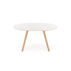 'RUBEN Table Color Top - Cashmere, Legs - Natural' 'RUBEN Table Color Top - Cashmere, Legs - Natural'