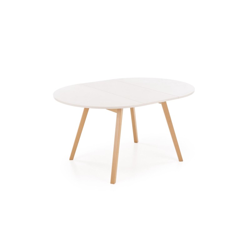 'RUBEN Table Color Top - Cashmere, Legs - Natural' 'RUBEN Table Color Top - Cashmere, Legs - Natural'