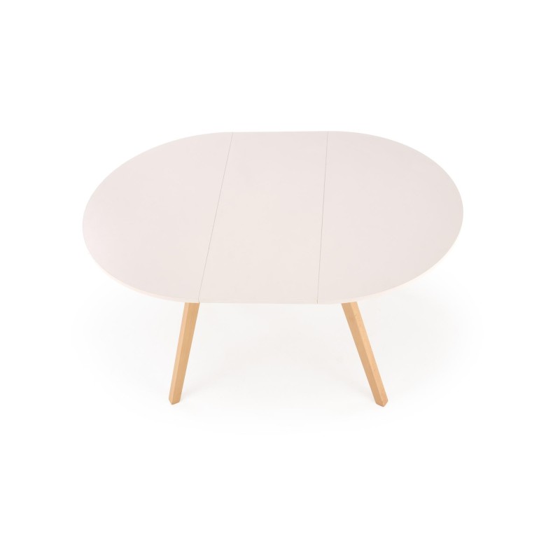 'RUBEN Table Color Top - Cashmere, Legs - Natural' 'RUBEN Table Color Top - Cashmere, Legs - Natural'