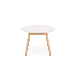 'RUBEN Table Color Top - Cashmere, Legs - Natural' 'RUBEN Table Color Top - Cashmere, Legs - Natural'