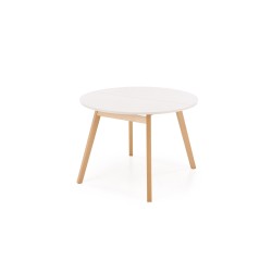 'RUBEN Table Color Top - Cashmere, Legs - Natural' 'RUBEN Table Color Top - Cashmere, Legs - Natural'