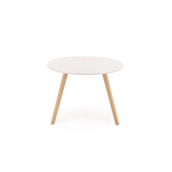 'RUBEN Table Color Top - Cashmere, Legs - Natural' 'RUBEN Table Color Top - Cashmere, Legs - Natural'