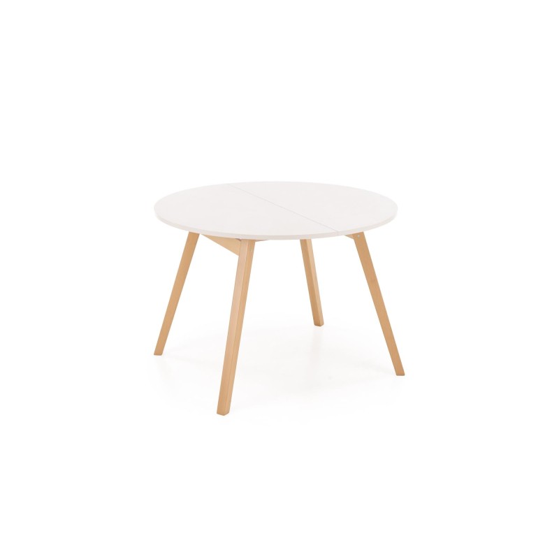 'RUBEN Table Color Top - Cashmere, Legs - Natural' 'RUBEN Table Color Top - Cashmere, Legs - Natural'