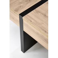 SEVILLA S ława blat: dąb craft, nogi: czarny (3p 1szt) SEVILLA S ława blat: dąb craft, nogi: czarny (3p 1szt)