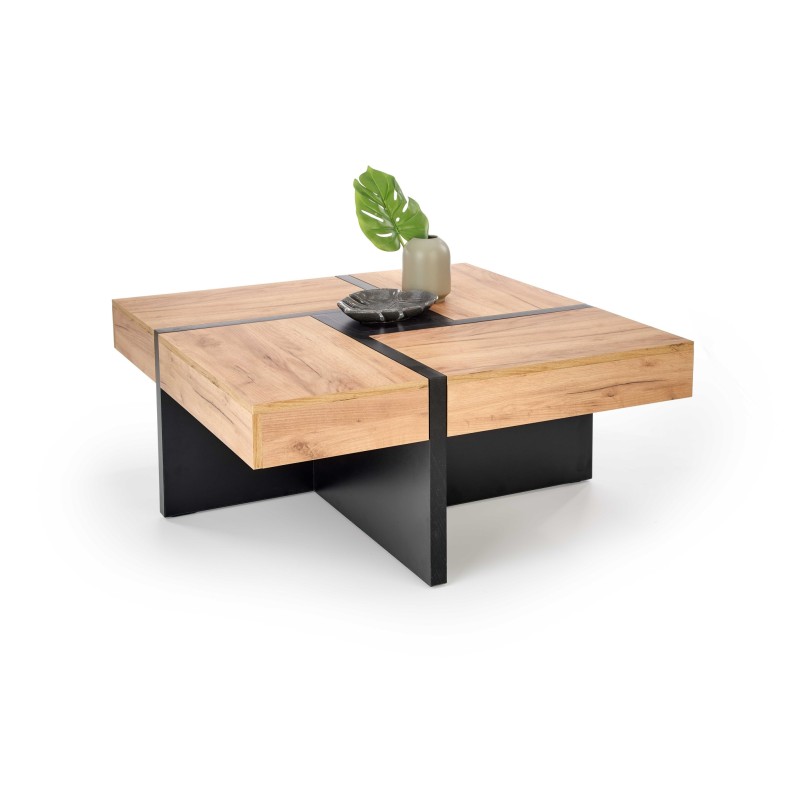 'SEVILLA Coffee Table Top: Craft Oak, Legs: Black' 'SEVILLA Coffee Table Top: Craft Oak, Legs: Black'