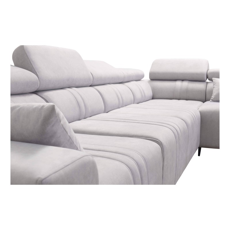 Exklusives Ecksofa Verona XI mit Schlaffunktion in Samtstoff, Vena 3 | Ihre Ideal Möbel Exklusives Ecksofa Verona XI mit Schlaffunktion in Samtstoff, Vena 3 | Ihre Ideal Möbel