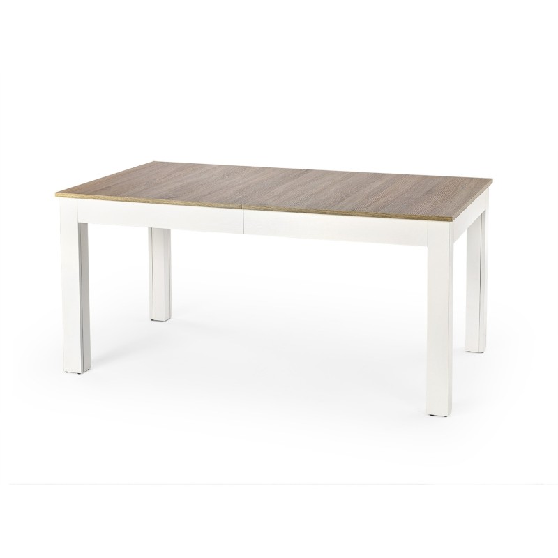 SEWERYN 160/300 cm stół kolor dąb sonoma / biały (160-300x90x76 cm) (3p 1szt) SEWERYN 160/300 cm stół kolor dąb sonoma / biały (160-300x90x76 cm) (3p 1szt)