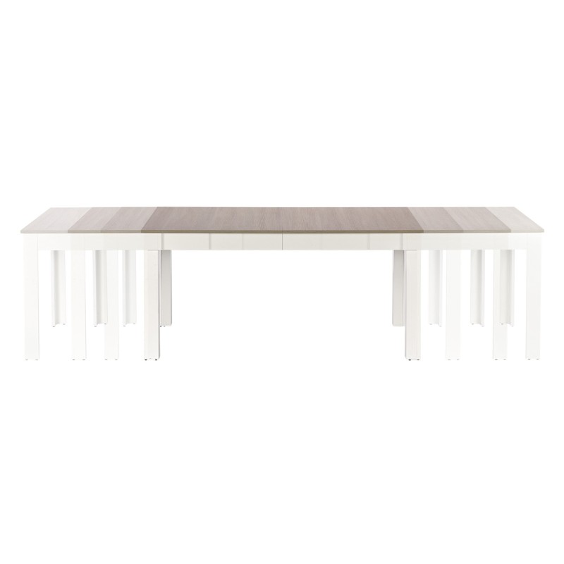 SEWERYN 160/300 cm stół kolor dąb sonoma / biały (160-300x90x76 cm) (3p 1szt) SEWERYN 160/300 cm stół kolor dąb sonoma / biały (160-300x90x76 cm) (3p 1szt)