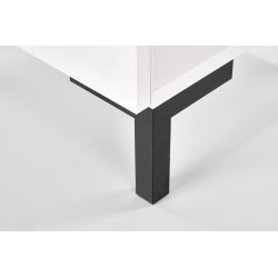 'SILVIA Nightstand, White - Black' 'SILVIA Nightstand, White - Black'