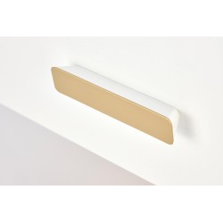 'SILVIA Nightstand, White - Gold' 'SILVIA Nightstand, White - Gold'