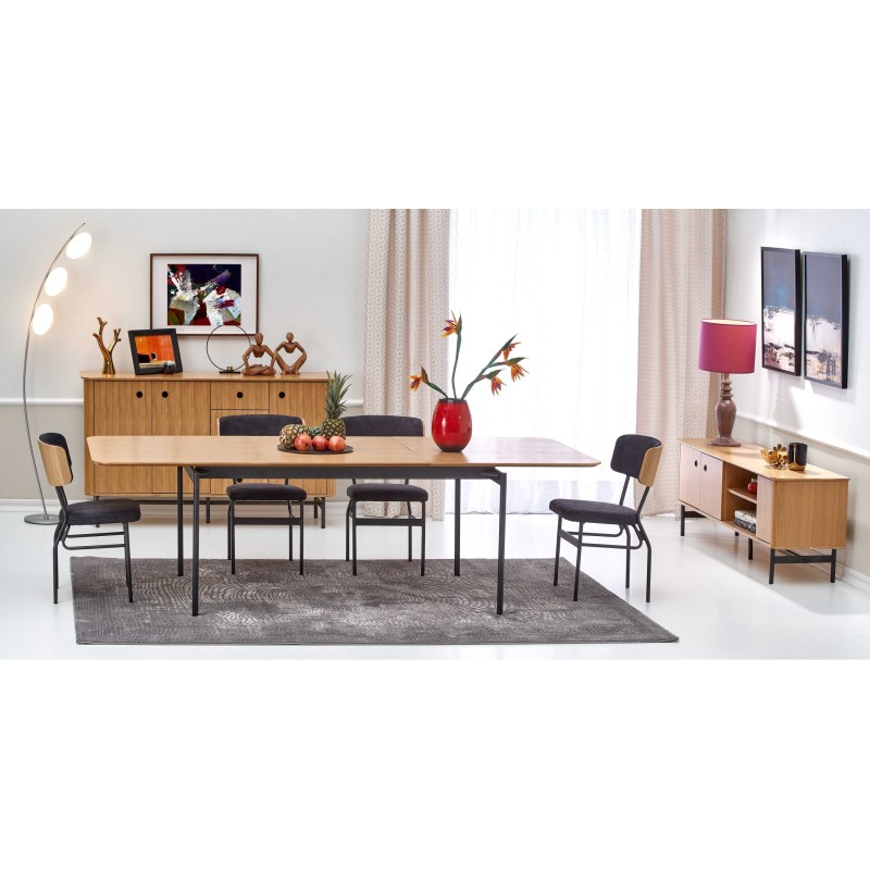 'SMART Natural Oak/Black Table' 'SMART Natural Oak/Black Table'