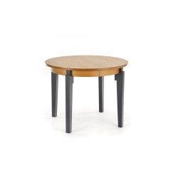 'SORBUS Extendable Table, Top - Honey Oak, Legs - Graphite' 'SORBUS Extendable Table, Top - Honey Oak, Legs - Graphite'