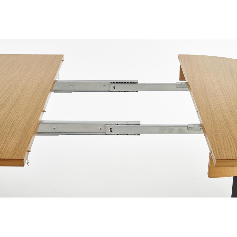 'SORBUS Extendable Table, Top - Honey Oak, Legs - Graphite' 'SORBUS Extendable Table, Top - Honey Oak, Legs - Graphite'