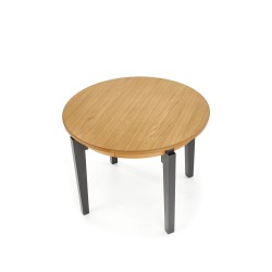 'SORBUS Extendable Table, Top - Honey Oak, Legs - Graphite' 'SORBUS Extendable Table, Top - Honey Oak, Legs - Graphite'