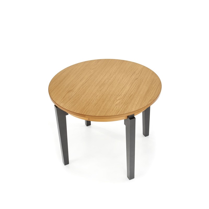 'SORBUS Extendable Table, Top - Honey Oak, Legs - Graphite' 'SORBUS Extendable Table, Top - Honey Oak, Legs - Graphite'