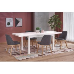 'TIAGO 2 Extendable Table 140-220/80 Top: White, Legs: White'