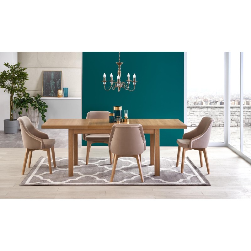 'TIAGO 2 Extendable Table 140-220/80 Top: Craft Oak, Legs: Craft Oak' 'TIAGO 2 Extendable Table 140-220/80 Top: Craft Oak, Legs: Craft Oak'