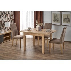 'TIAGO SQUARE extendable table 90-125/90 top: craft oak, legs: craft oak'