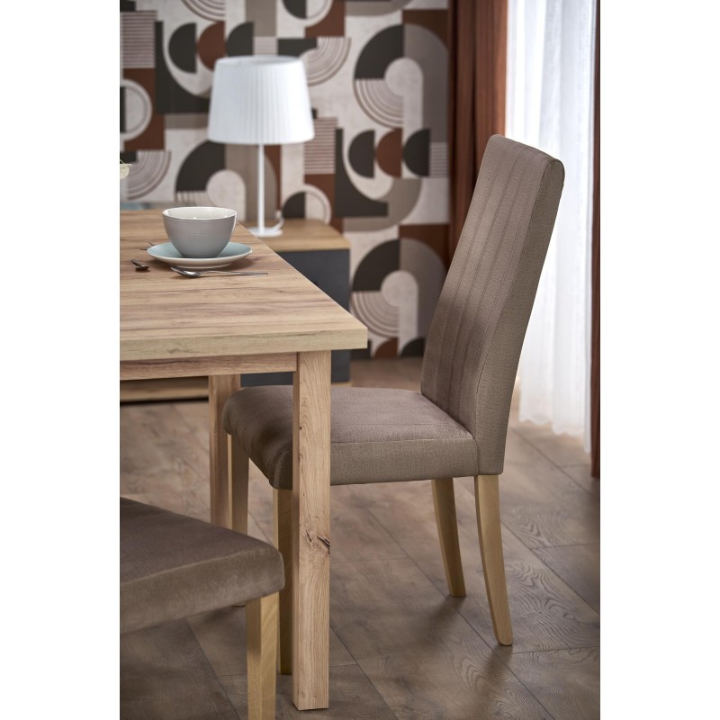 'TIAGO SQUARE extendable table 90-125/90 top: craft oak, legs: craft oak' 'TIAGO SQUARE extendable table 90-125/90 top: craft oak, legs: craft oak'