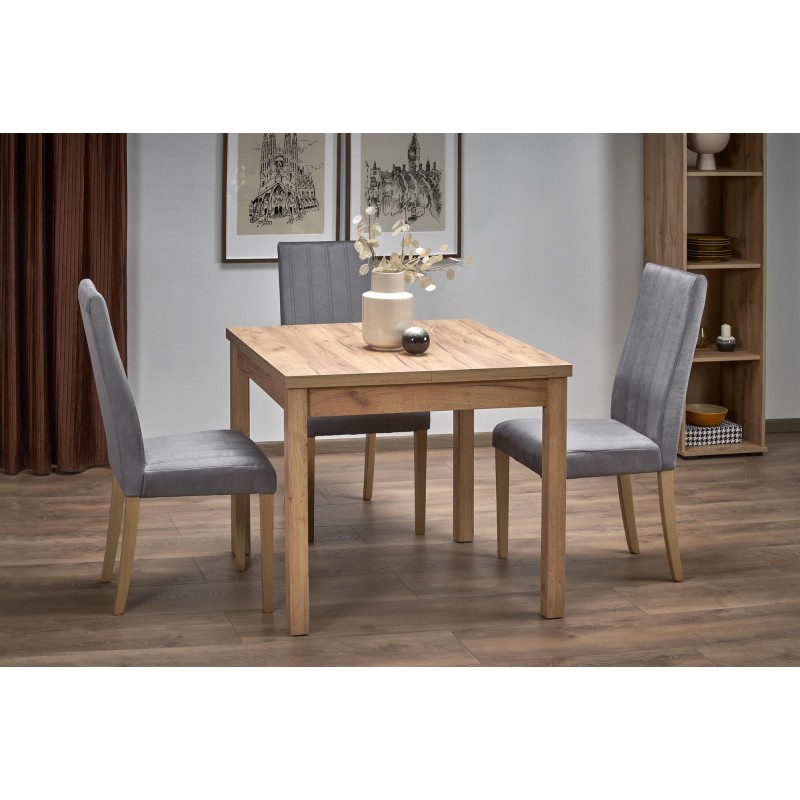 'TIAGO SQUARE extendable table 90-125/90 top: craft oak, legs: craft oak' 'TIAGO SQUARE extendable table 90-125/90 top: craft oak, legs: craft oak'