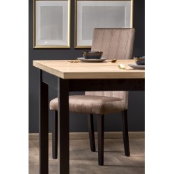 'TIAGO SQUARE extendable table 90-125/90 top: craft oak, legs: black' 'TIAGO SQUARE extendable table 90-125/90 top: craft oak, legs: black'