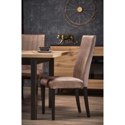 'TIAGO SQUARE extendable table 90-125/90 top: craft oak, legs: black' 'TIAGO SQUARE extendable table 90-125/90 top: craft oak, legs: black'