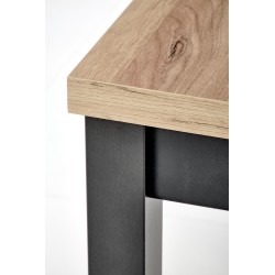 'TIAGO SQUARE extendable table 90-125/90 top: craft oak, legs: black' 'TIAGO SQUARE extendable table 90-125/90 top: craft oak, legs: black'