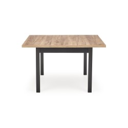'TIAGO SQUARE extendable table 90-125/90 top: craft oak, legs: black' 'TIAGO SQUARE extendable table 90-125/90 top: craft oak, legs: black'