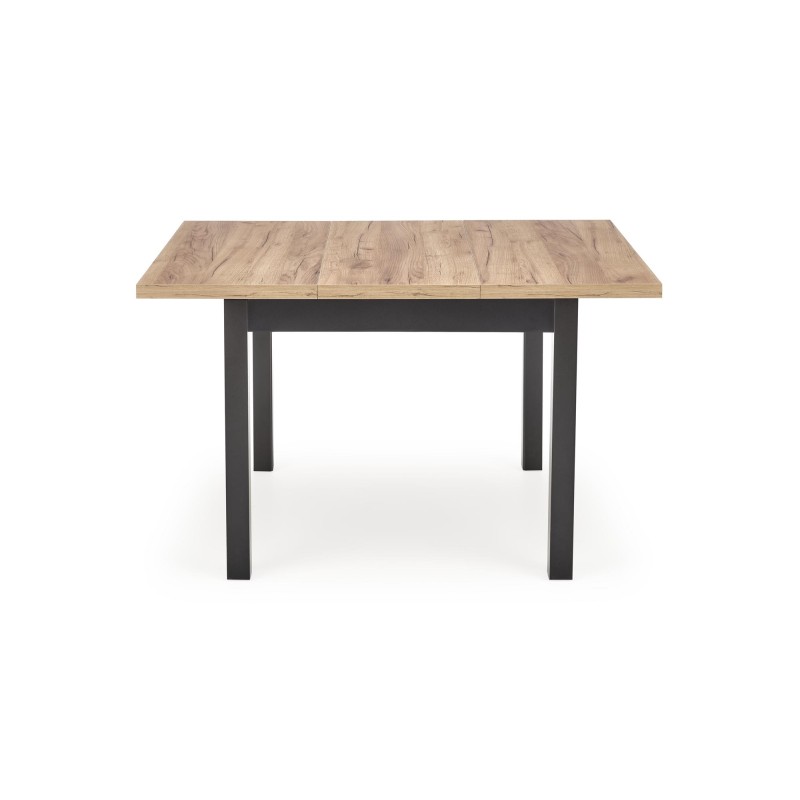 'TIAGO SQUARE extendable table 90-125/90 top: craft oak, legs: black' 'TIAGO SQUARE extendable table 90-125/90 top: craft oak, legs: black'