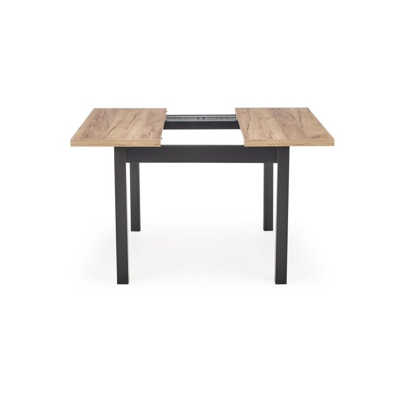 'TIAGO SQUARE extendable table 90-125/90 top: craft oak, legs: black' 'TIAGO SQUARE extendable table 90-125/90 top: craft oak, legs: black'