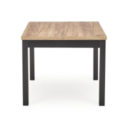 'TIAGO SQUARE extendable table 90-125/90 top: craft oak, legs: black' 'TIAGO SQUARE extendable table 90-125/90 top: craft oak, legs: black'