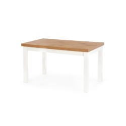 'TIAGO Extendable Table 140-220/80 Top: Lancelot Oak, Legs: White'