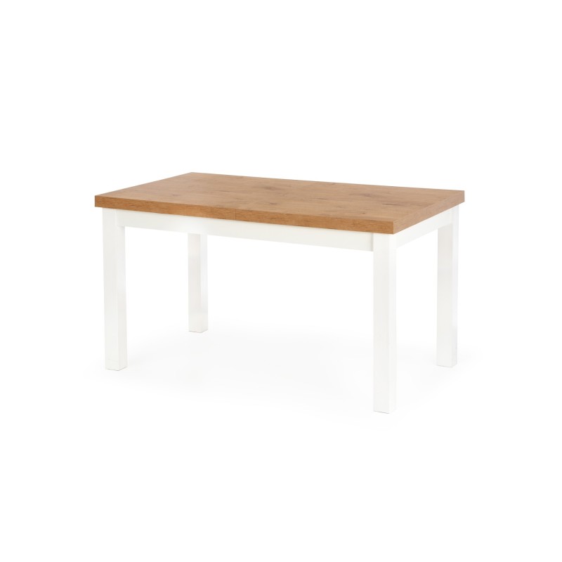 'TIAGO Extendable Table 140-220/80 Top: Lancelot Oak, Legs: White'