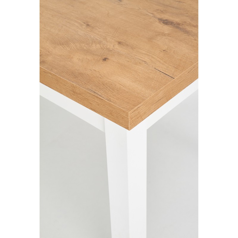 'TIAGO Extendable Table 140-220/80 Top: Lancelot Oak, Legs: White' 'TIAGO Extendable Table 140-220/80 Top: Lancelot Oak, Legs: White'