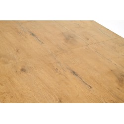 'TIAGO Extendable Table 140-220/80 Top: Lancelot Oak, Legs: White' 'TIAGO Extendable Table 140-220/80 Top: Lancelot Oak, Legs: White'