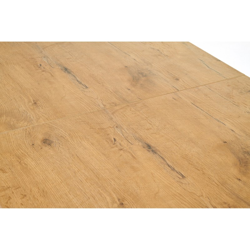 'TIAGO Extendable Table 140-220/80 Top: Lancelot Oak, Legs: White' 'TIAGO Extendable Table 140-220/80 Top: Lancelot Oak, Legs: White'