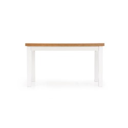 'TIAGO Extendable Table 140-220/80 Top: Lancelot Oak, Legs: White' 'TIAGO Extendable Table 140-220/80 Top: Lancelot Oak, Legs: White'