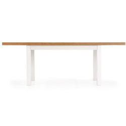 'TIAGO Extendable Table 140-220/80 Top: Lancelot Oak, Legs: White' 'TIAGO Extendable Table 140-220/80 Top: Lancelot Oak, Legs: White'