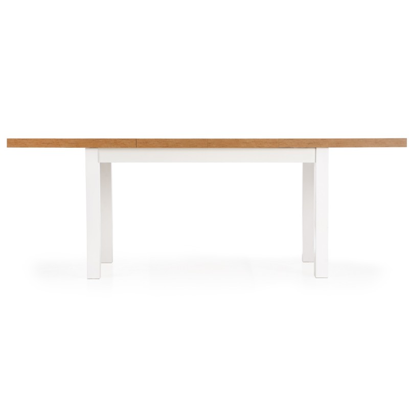 'TIAGO Extendable Table 140-220/80 Top: Lancelot Oak, Legs: White' 'TIAGO Extendable Table 140-220/80 Top: Lancelot Oak, Legs: White'